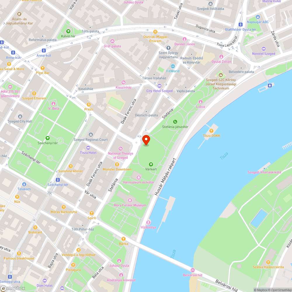 Erzsébet sötétben van - Stefánia bejelentés helye