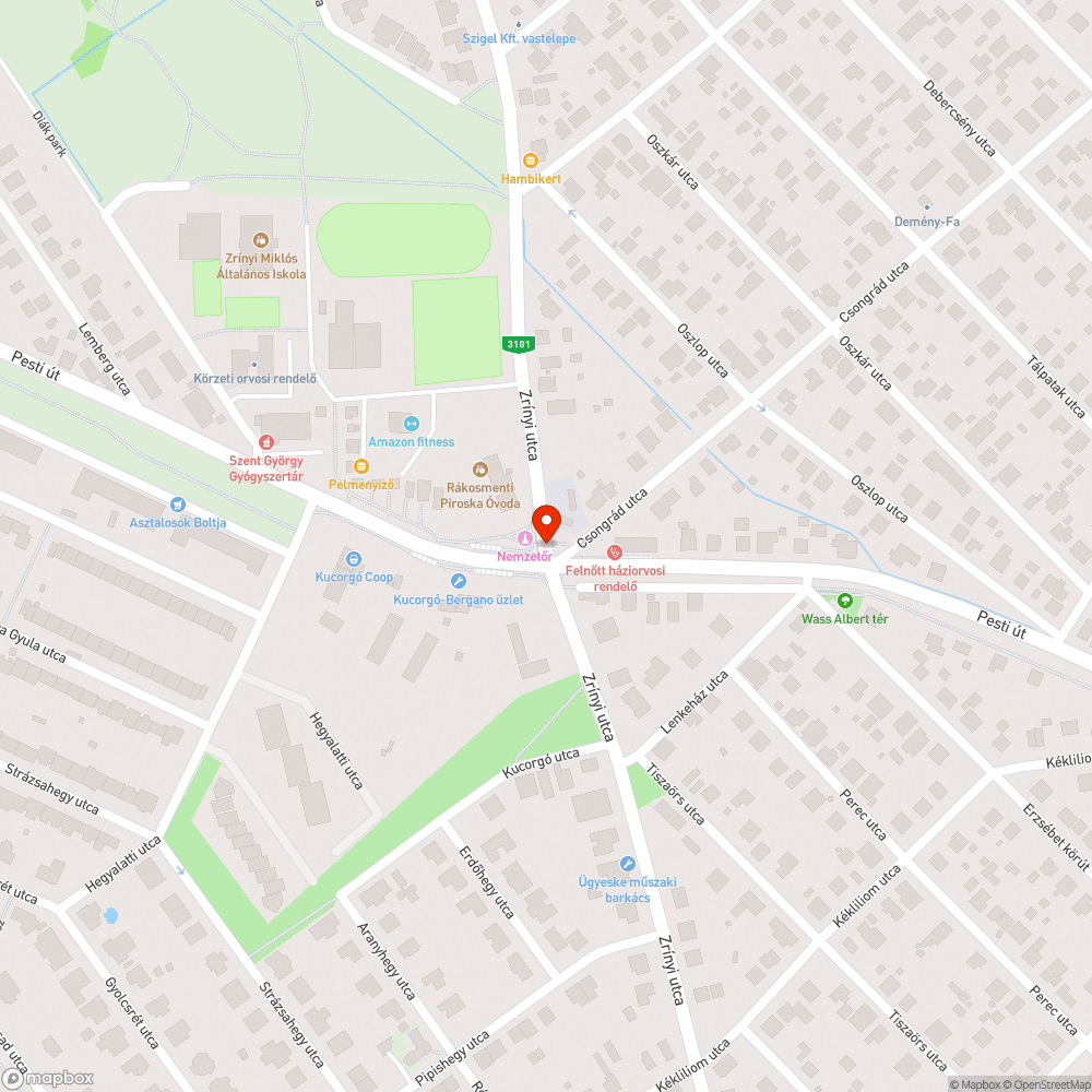 Jelzőlámpa bejelentés helye