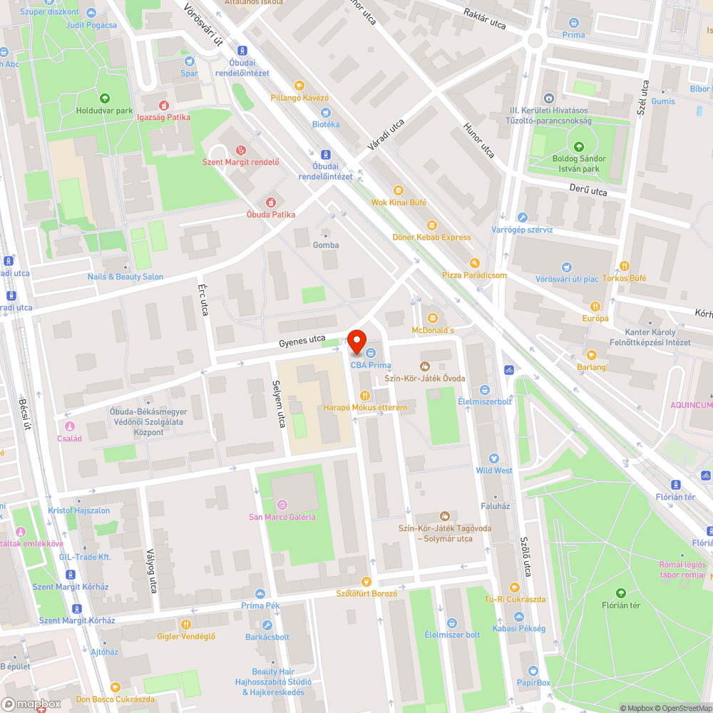 Visszaaszfaltozásra váró járda bejelentés helye