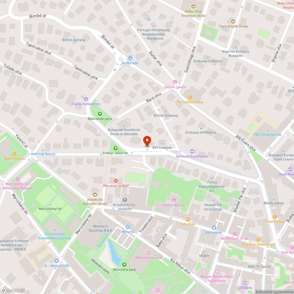 Bimbó út bejelentés helye