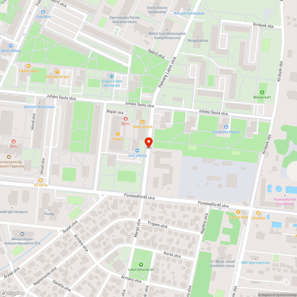 Leparkolt kapubejáró bejelentés helye