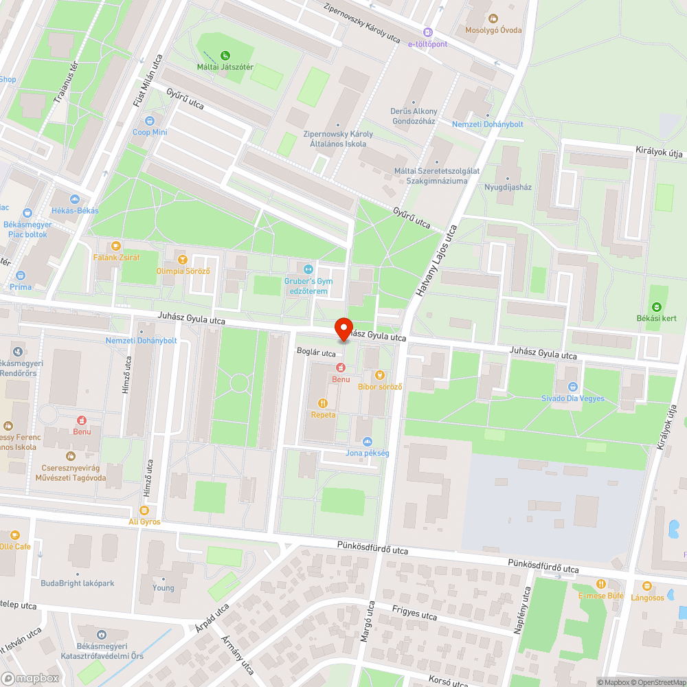 Leparkolt járda bejelentés helye