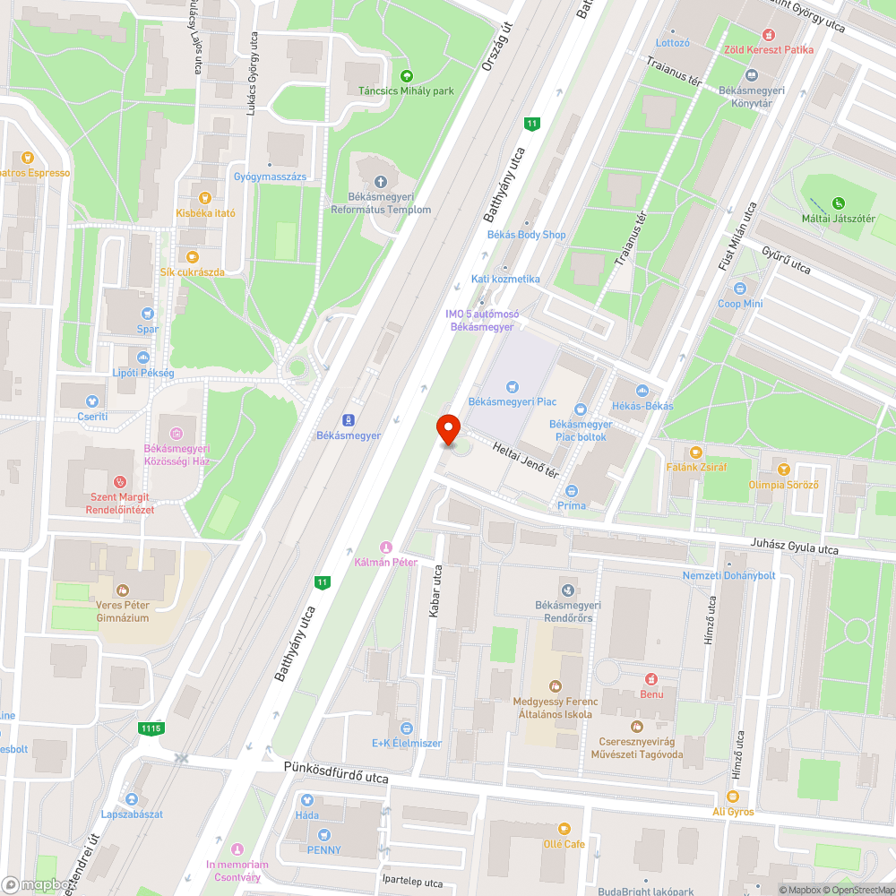 Szétszakadt zászló bejelentés helye