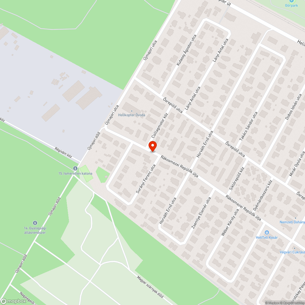 Elhagyott autó bejelentés helye