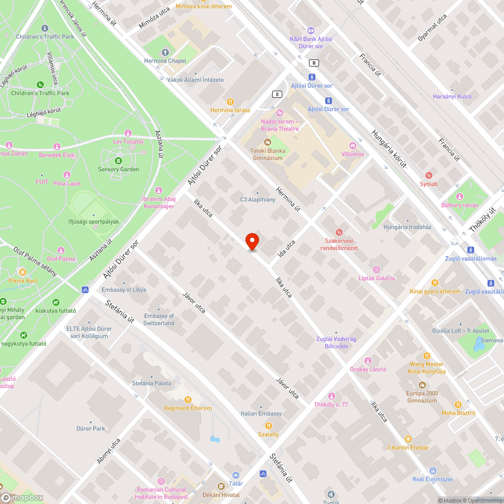 Hiányos járdaburkolat (Ilka utca) bejelentés helye