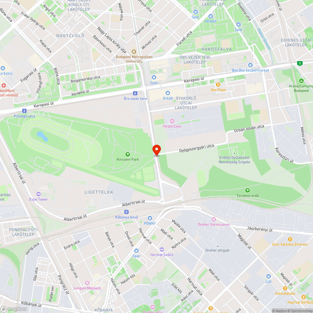 Parkolás bejelentés helye