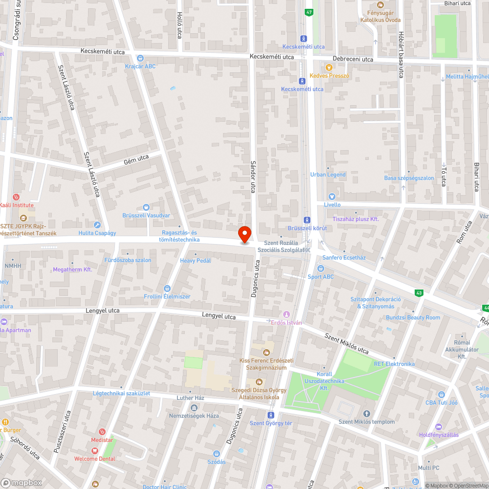 Kivágott fa - Brüsszeli krt. 7. bejelentés helye