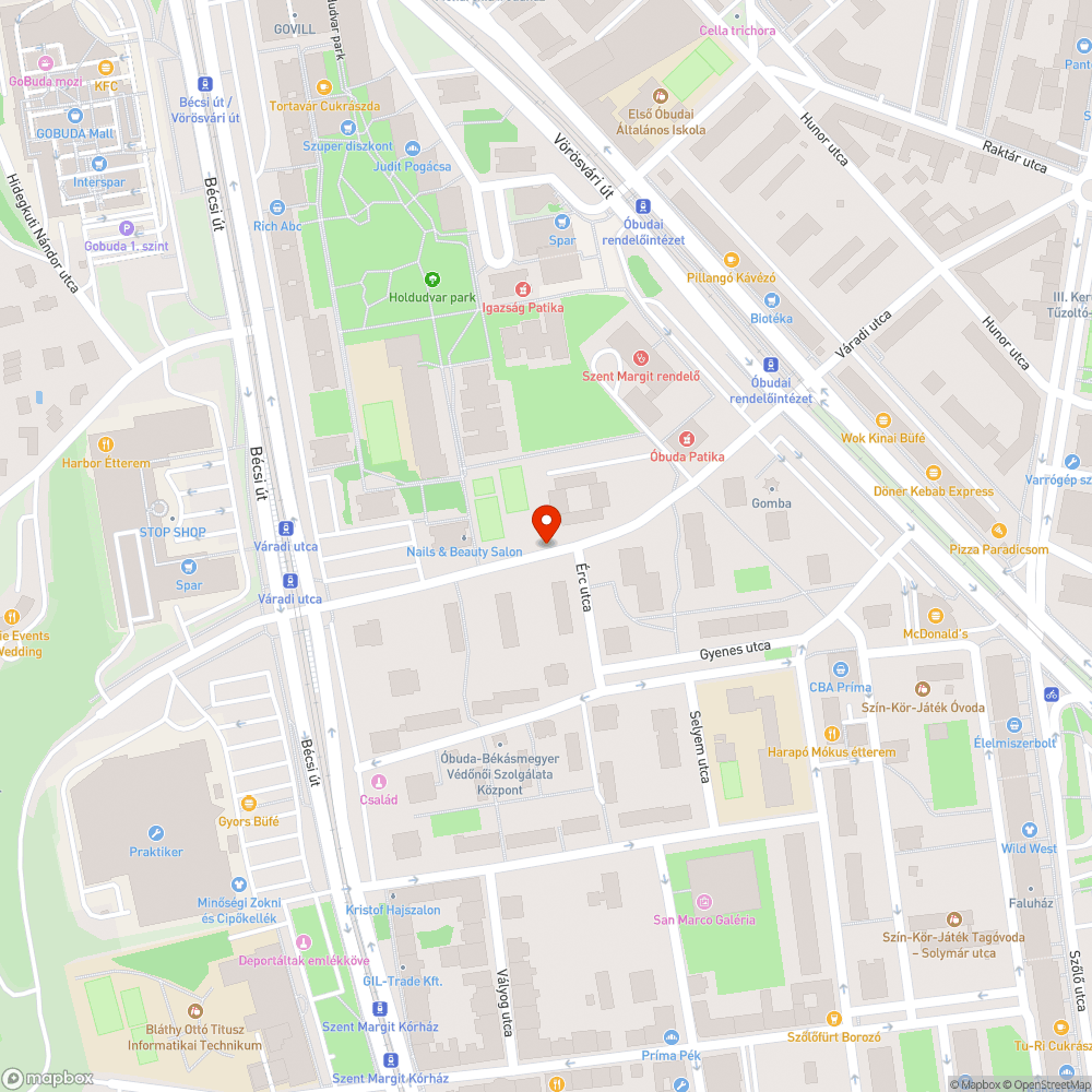 Váradi utca sok szemét a fűben bejelentés helye