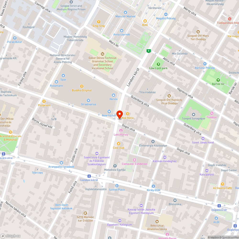 Csapszekrények fedelei hiányoznak (2 db) - Gogol utca és Londoni krt. sarka bejelentés helye