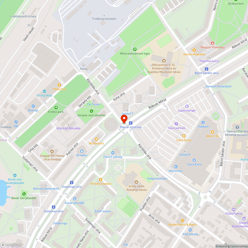 Csapszekrény fedele hiányzik - Körtöltés utca és Rókusi krt. kereszteződése bejelentés helye