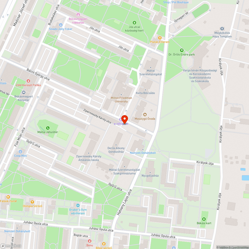 Hiányzó pad háttámla bejelentés helye