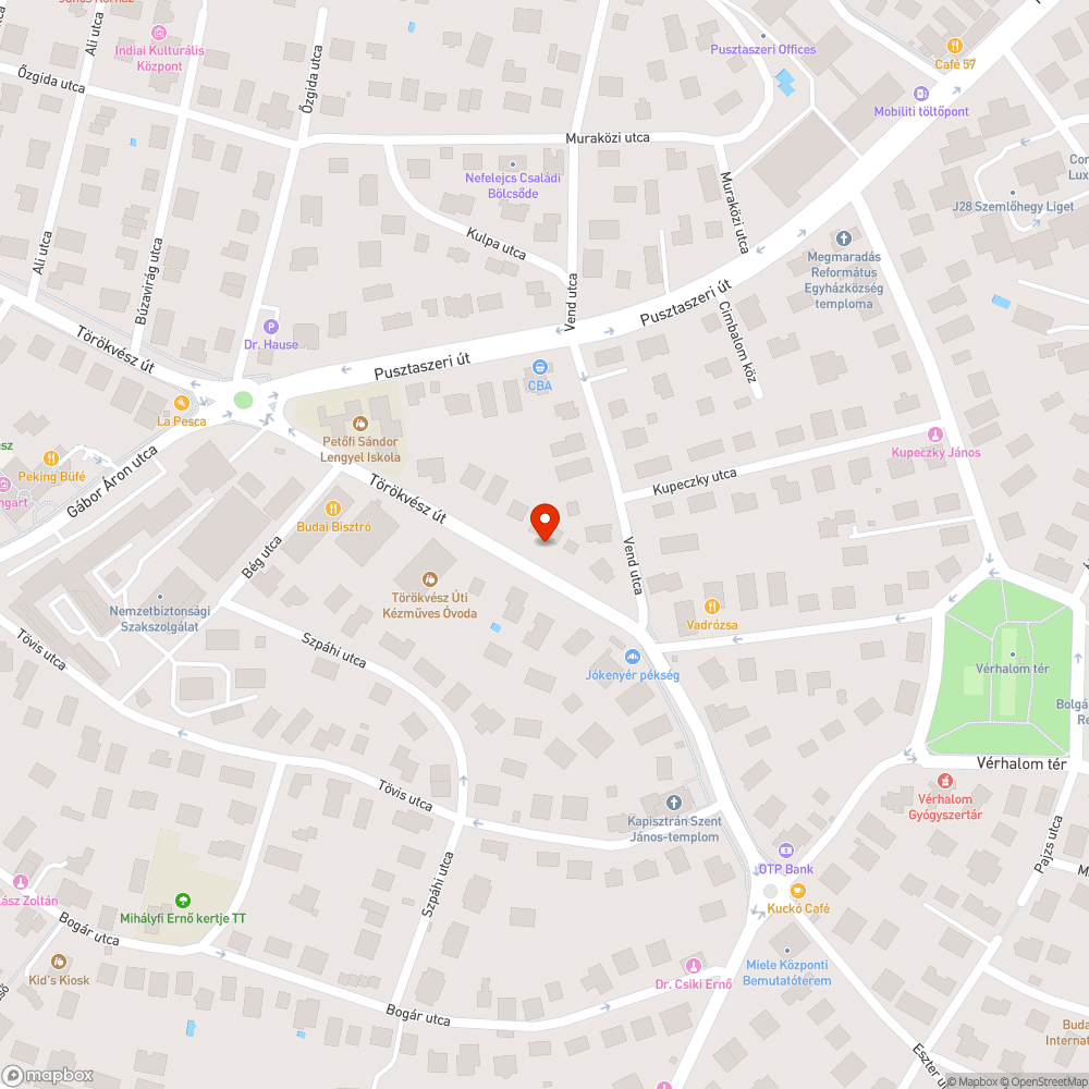 Repedezett jarda a Törökvész úton bejelentés helye