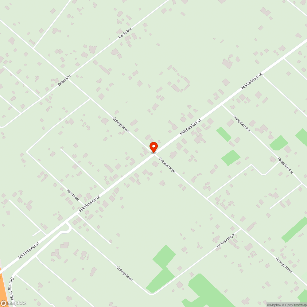 Kátyú bejelentés helye