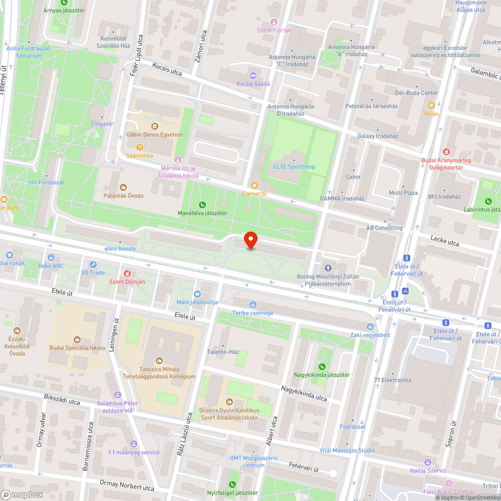 szemeteszsákok az Etele út 23. előtt bejelentés helye