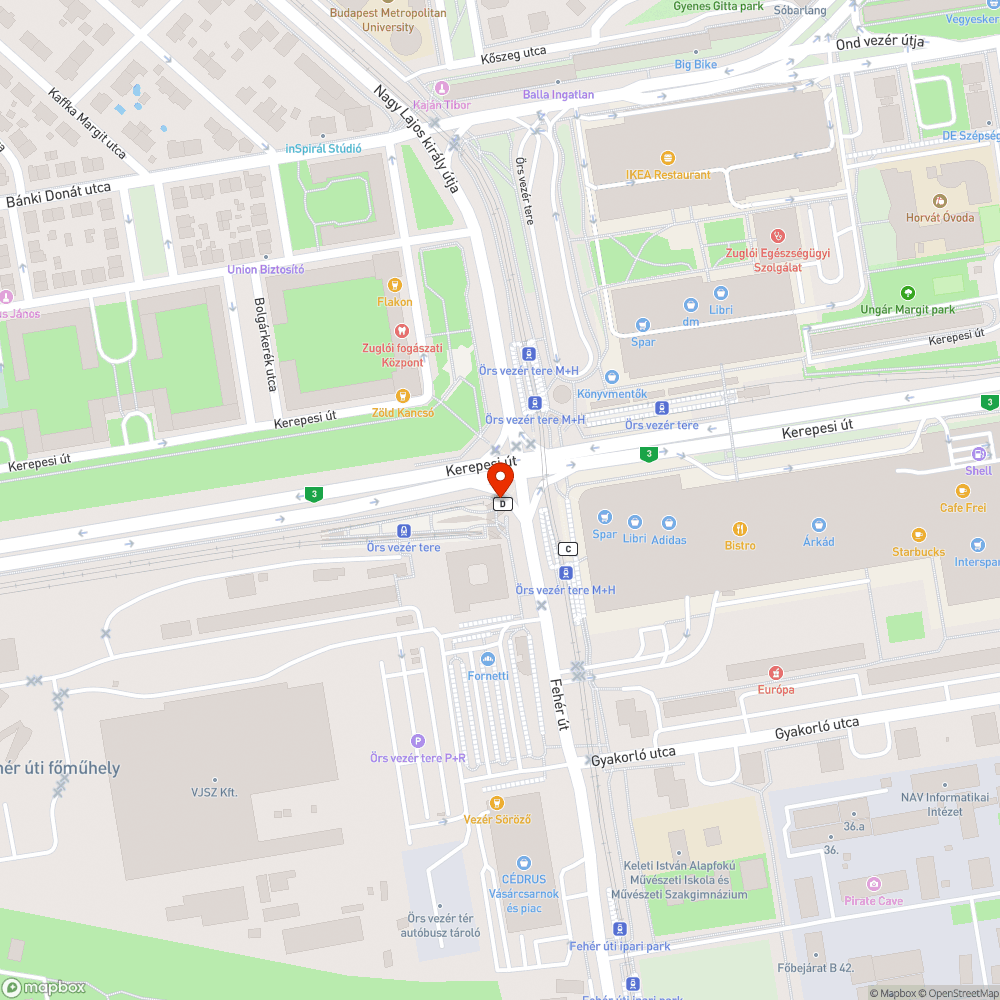 Kiégett neonok bejelentés helye