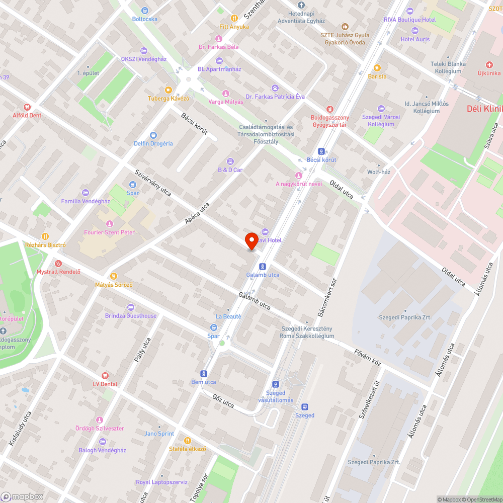 Fatuskó bejelentés helye