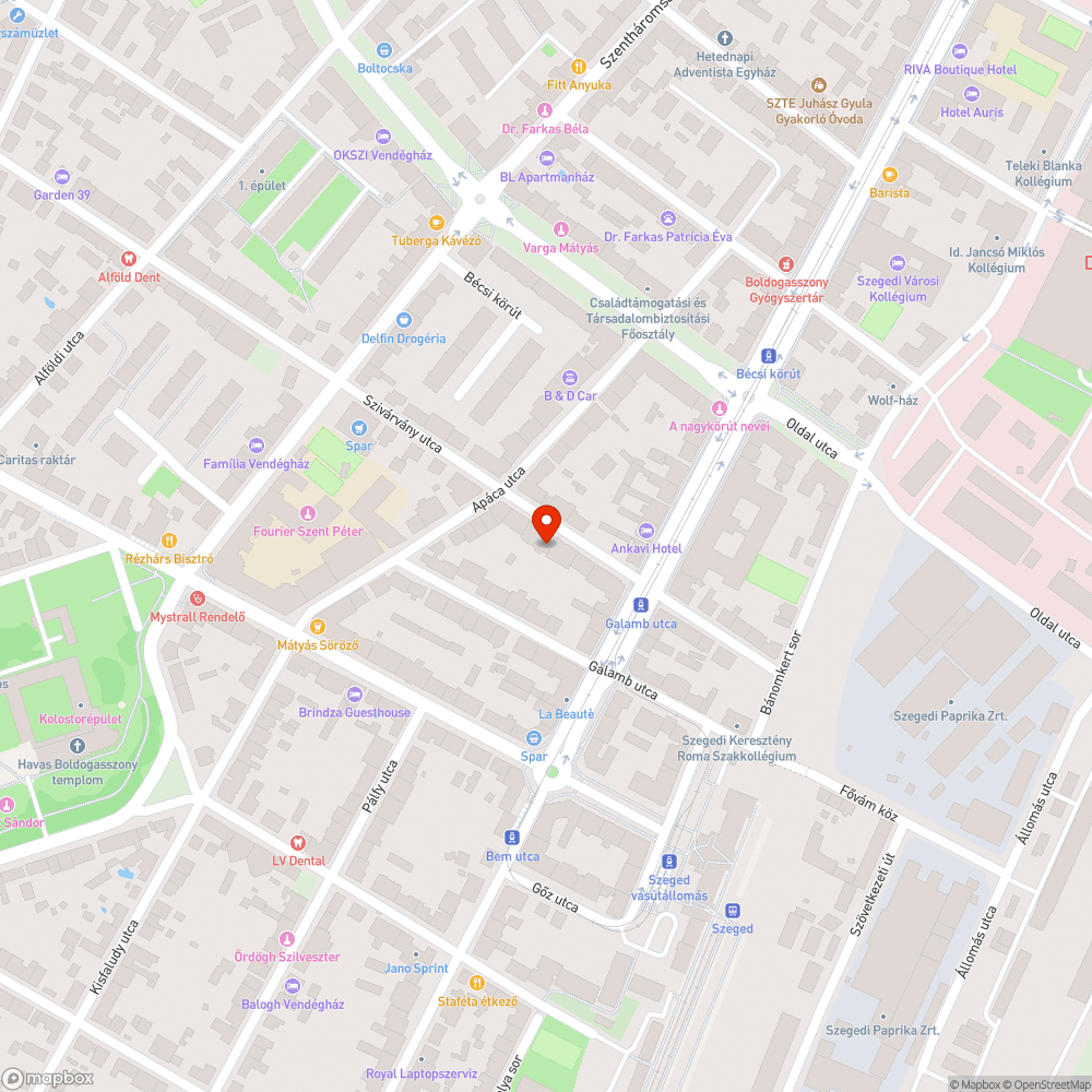 Eltűnt fedél bejelentés helye