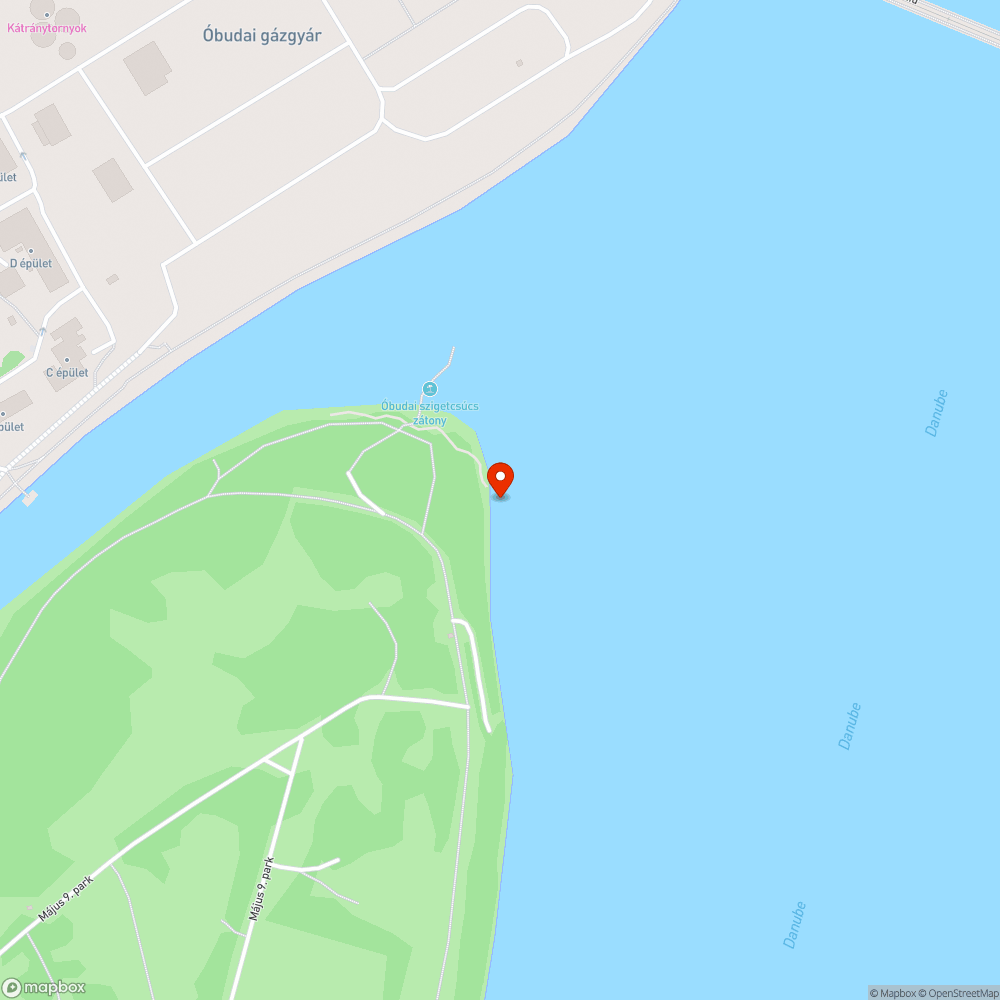 Hajógyári sziget szemét bejelentés helye