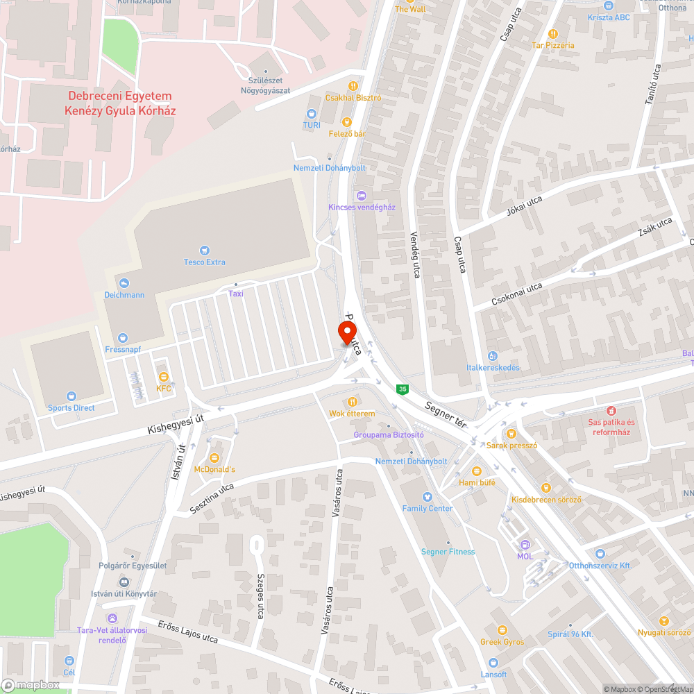 Aszfalt hiba (ugrató) bejelentés helye