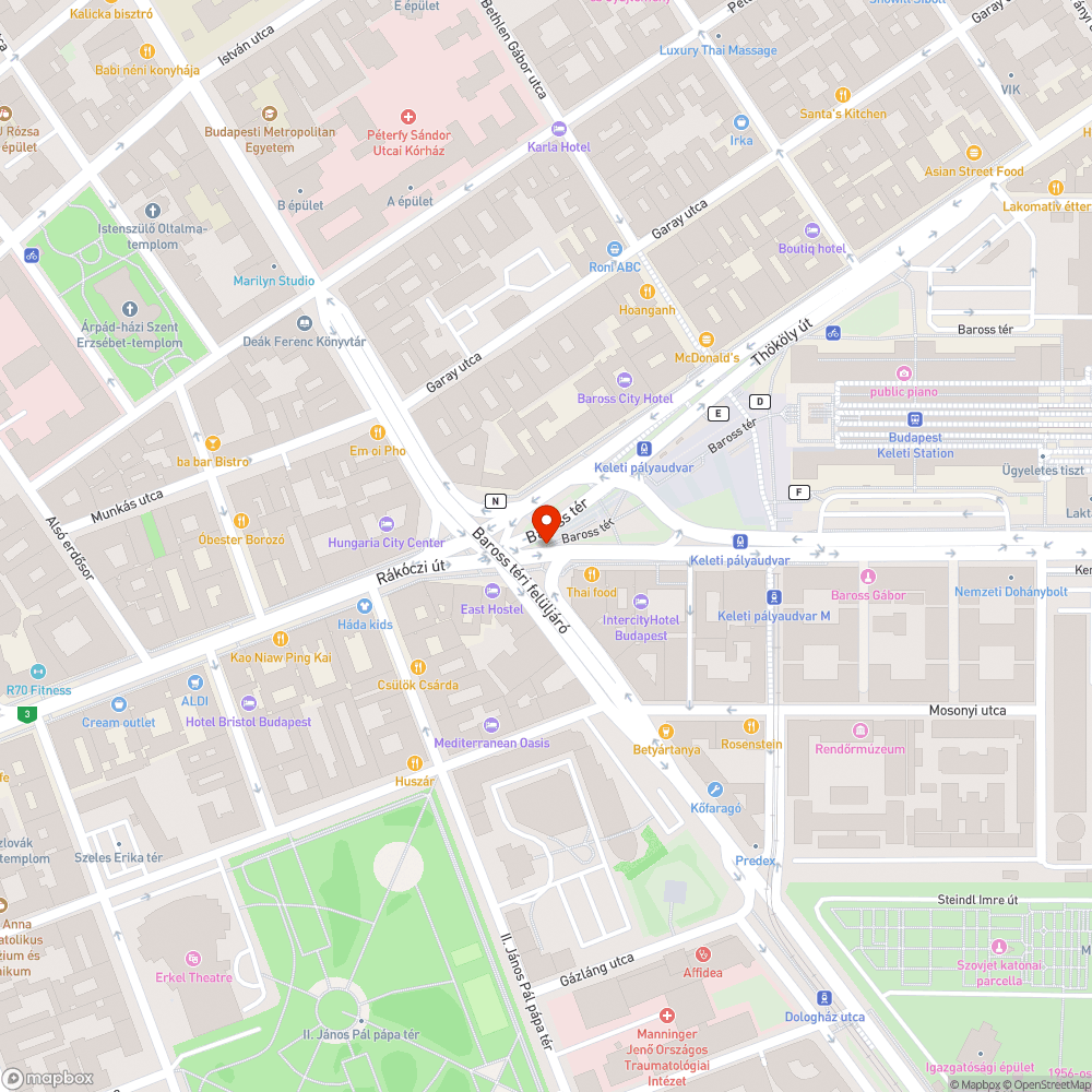 Lelógó világító tábla bejelentés helye