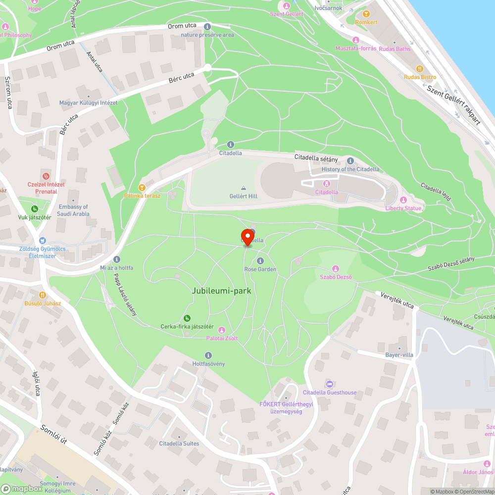 Romos lépcső a Gellérthegyen bejelentés helye