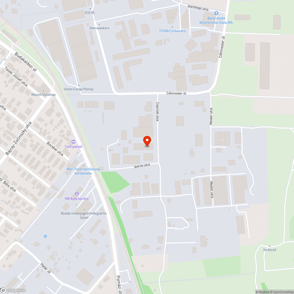 Elhagyott jármű bejelentés helye