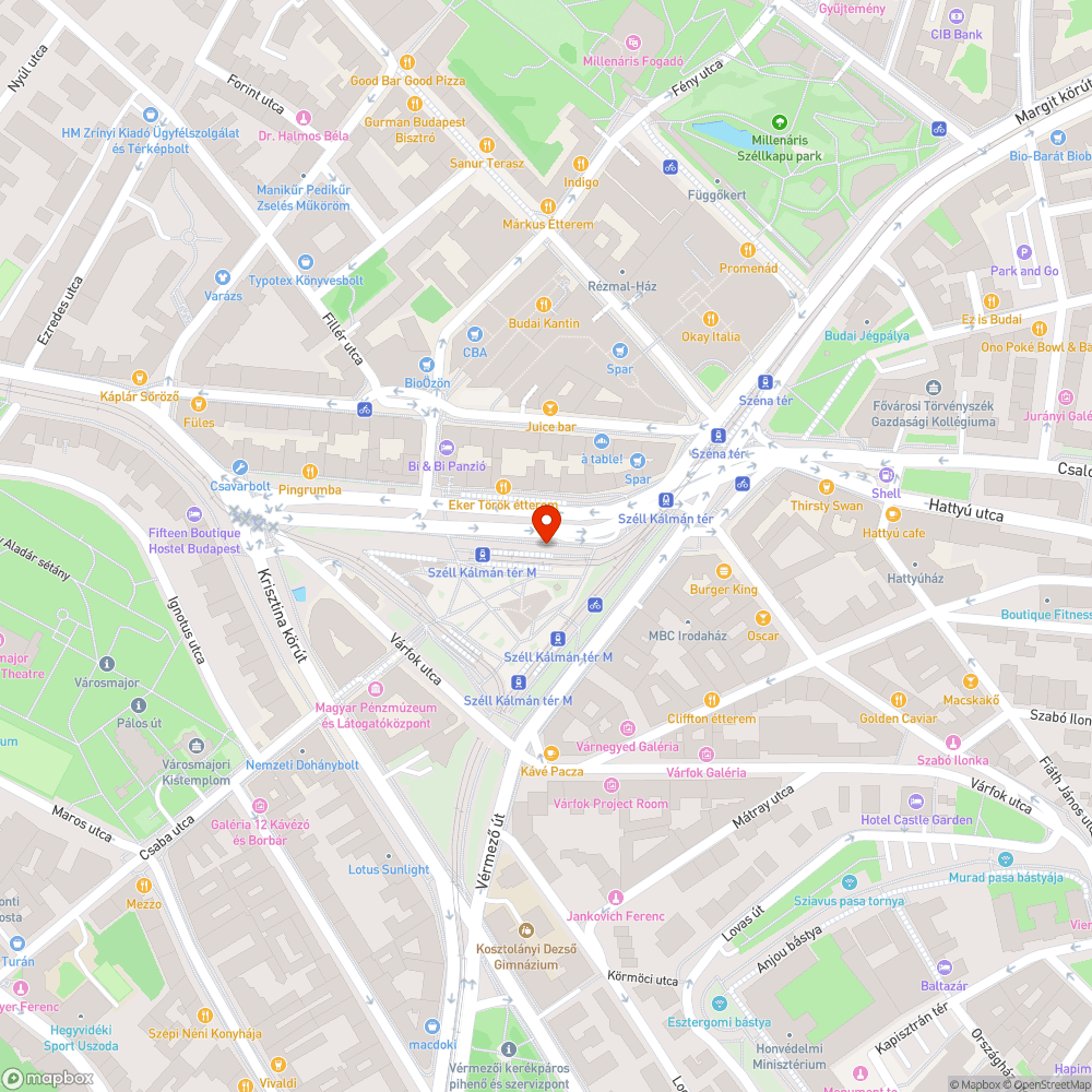 Hiányzó térkép bejelentés helye