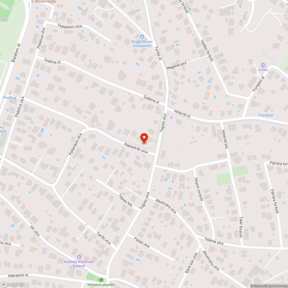 Szétbombázott utfelulet bejelentés helye