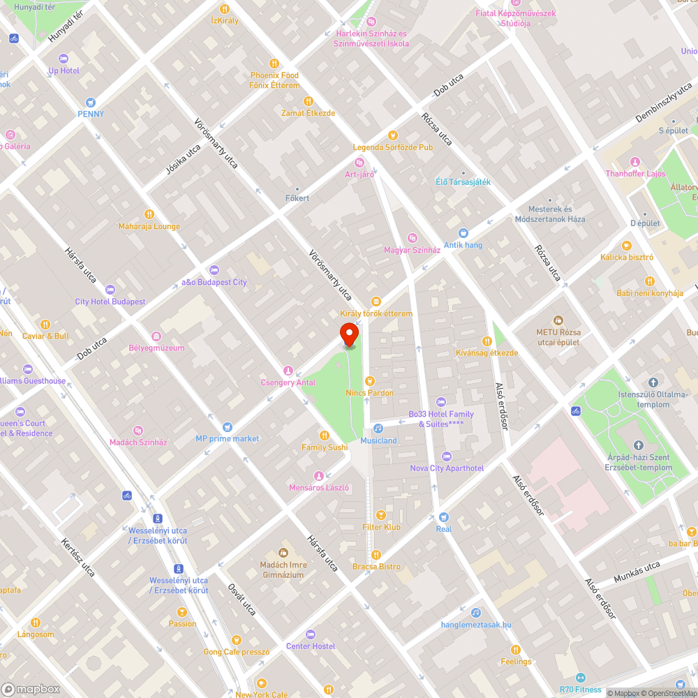 Elromlott utcai bicikli pumpa bejelentés helye