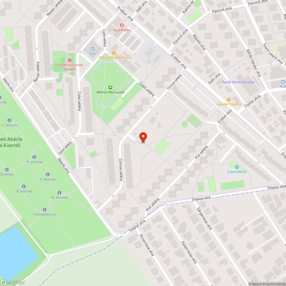 Hiányzó padok bejelentés helye