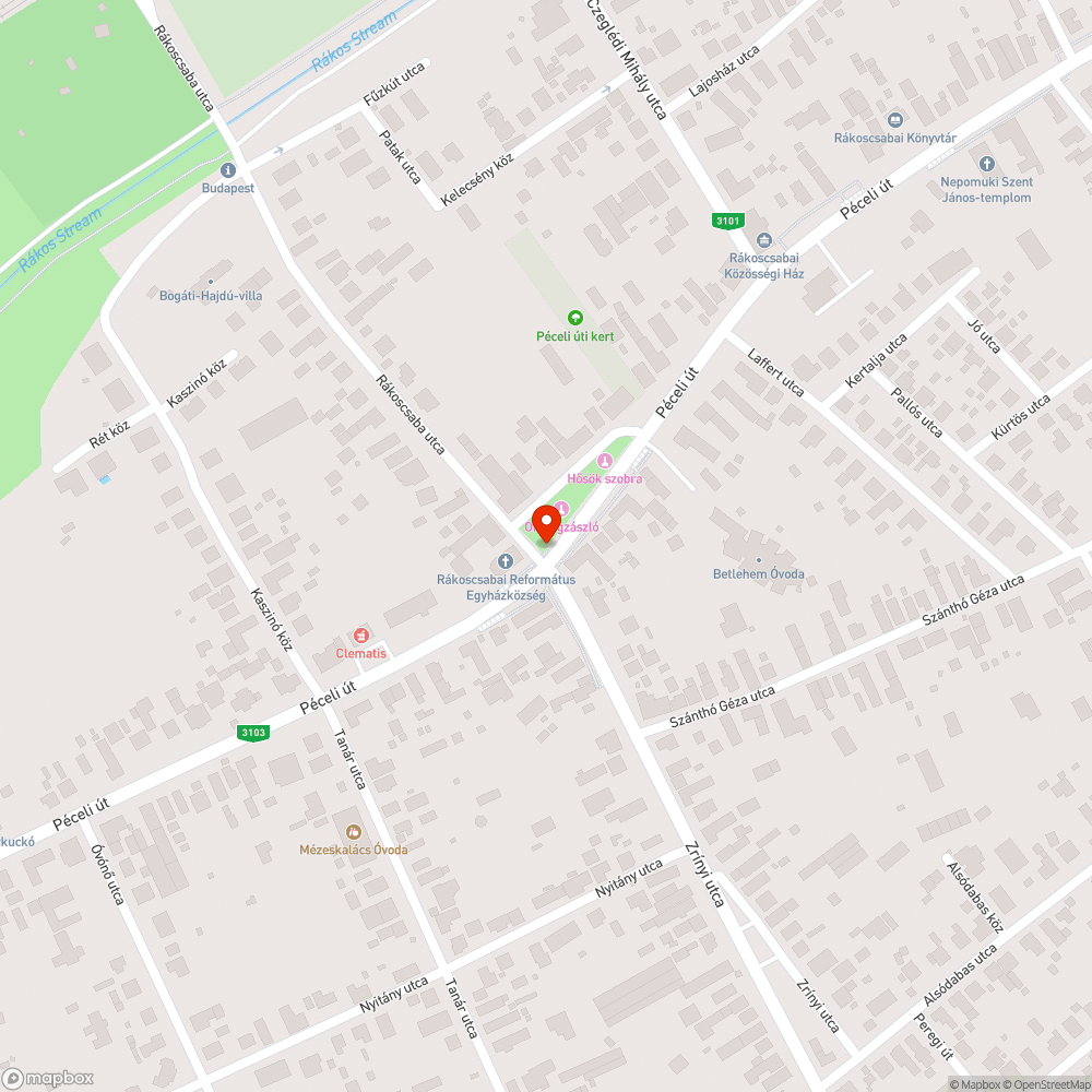 Csaba vezér tér gyalogátkelői bejelentés helye