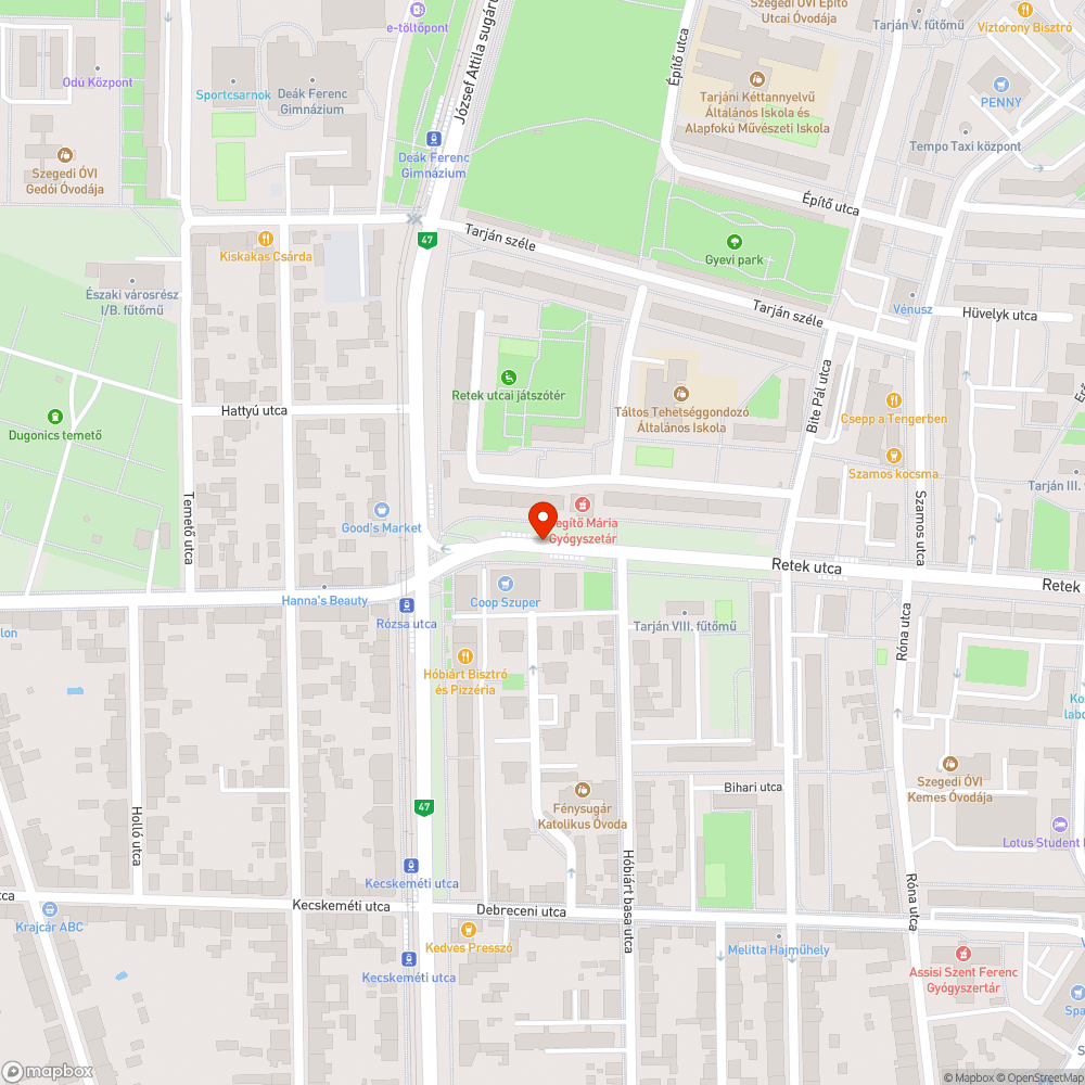 Eldugult víznyelő - Retek utca 18., Coop üzlet előtt, az út szélén bejelentés helye