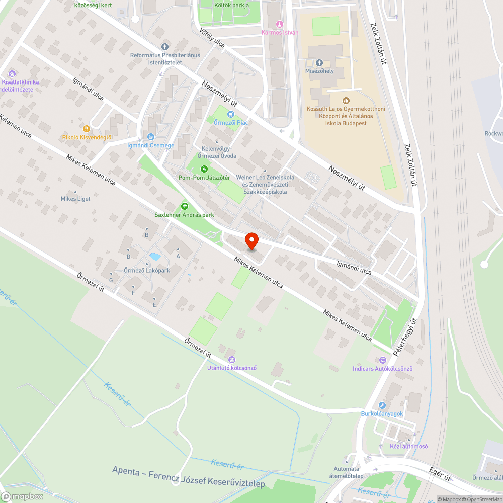 Madárfészek bejelentés helye