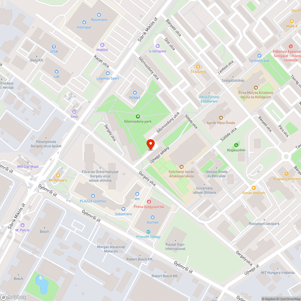 Gőzmozdony u. 18-20 - Újabb kátyú bejelentés helye