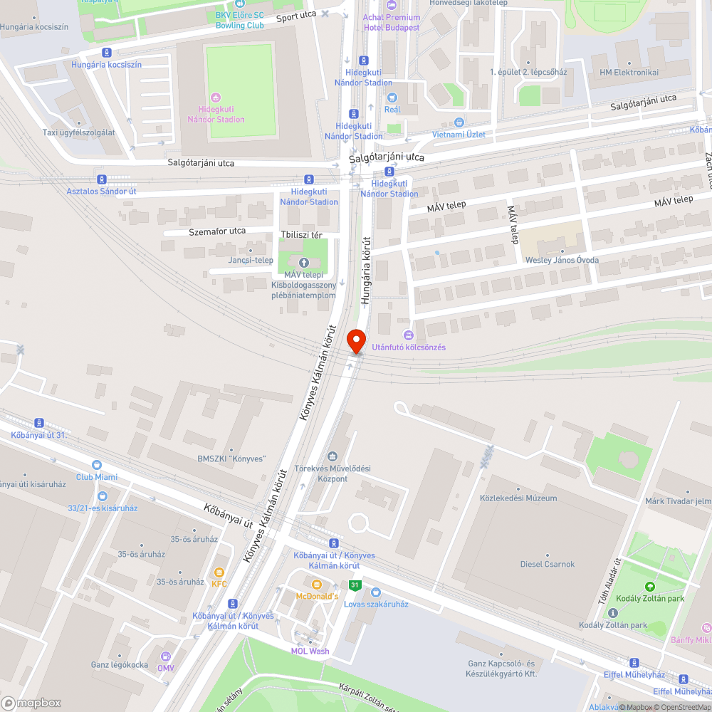 Laszakadt korlát bejelentés helye