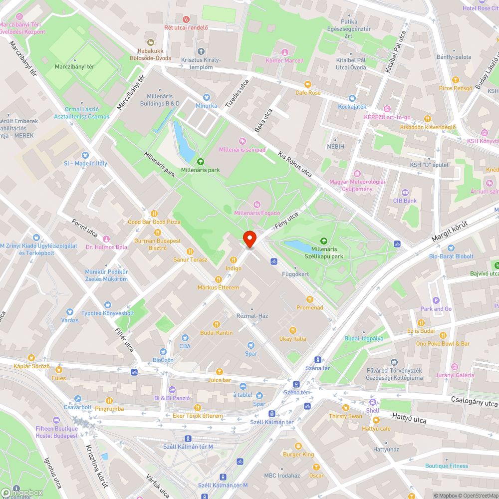 Fény utca járda megszűnik a parkolónál bejelentés helye