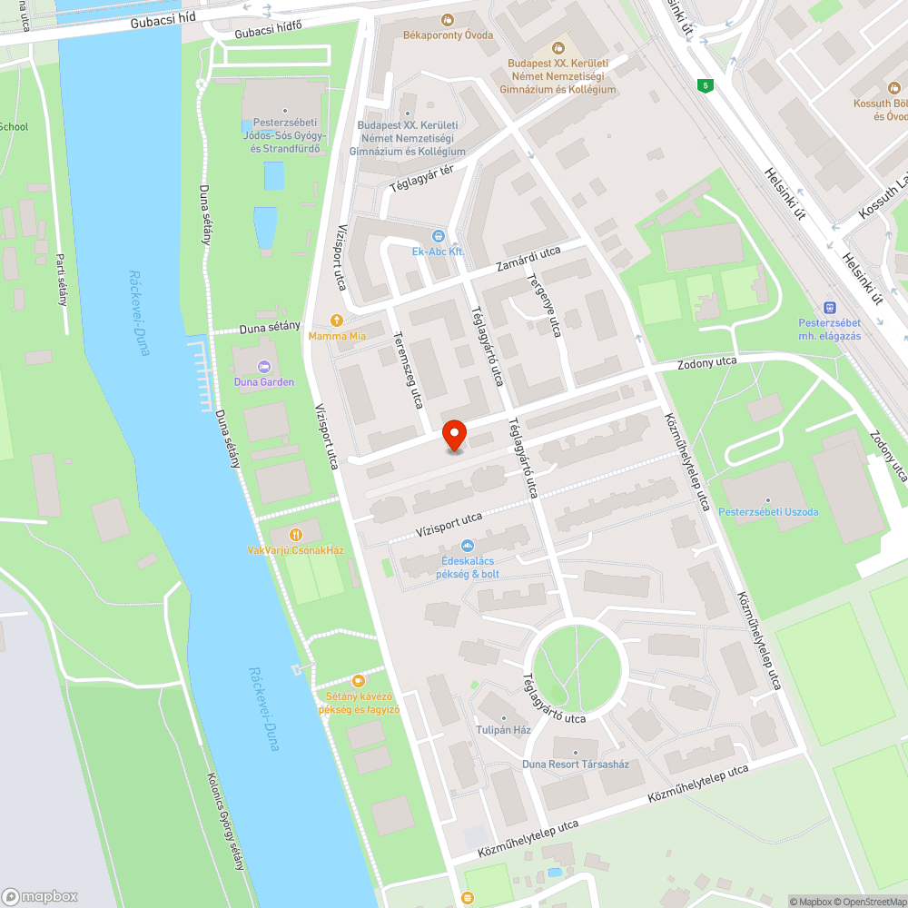 Kátyú bejelentés helye