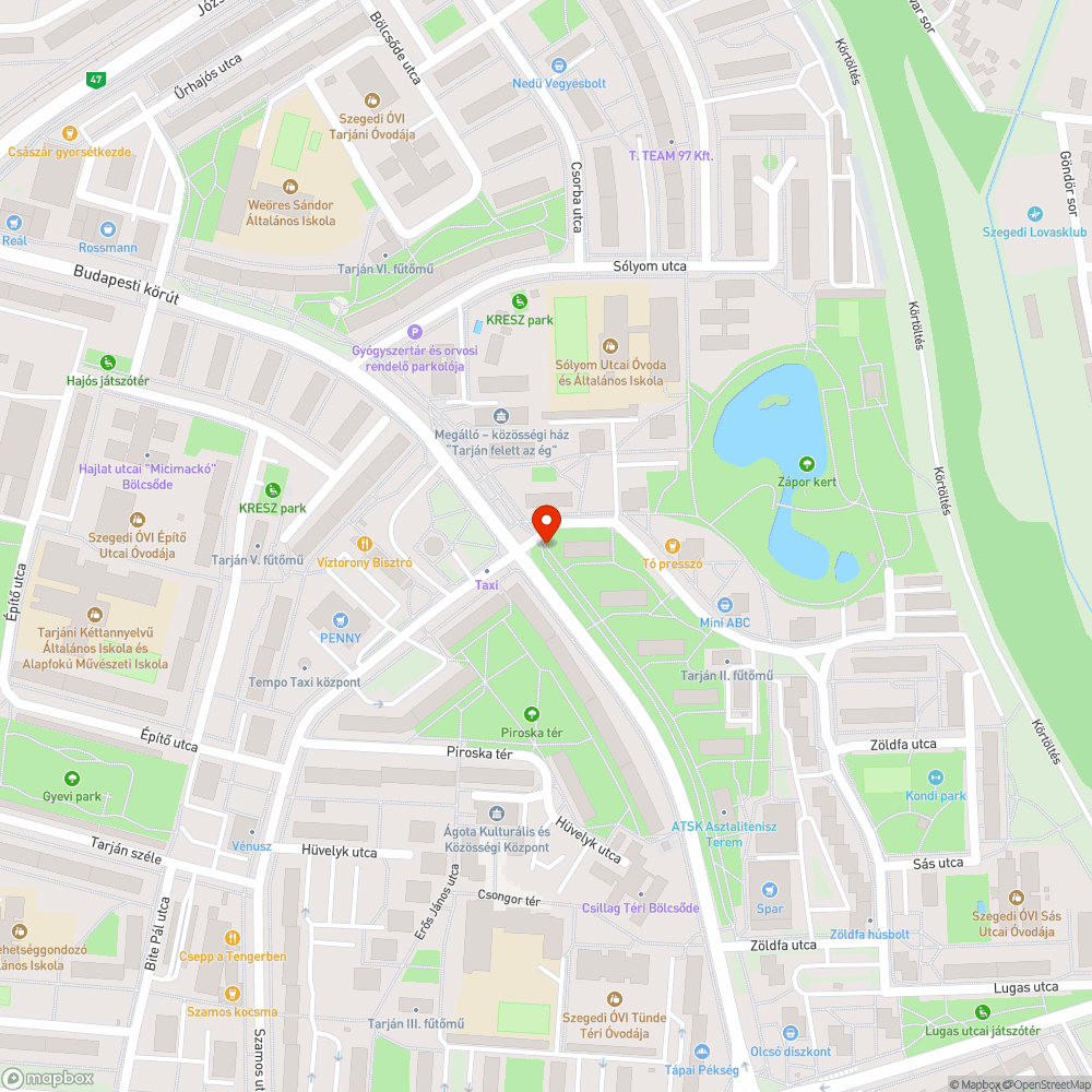 Megsüllyedt járda az aknafedél mellett bejelentés helye