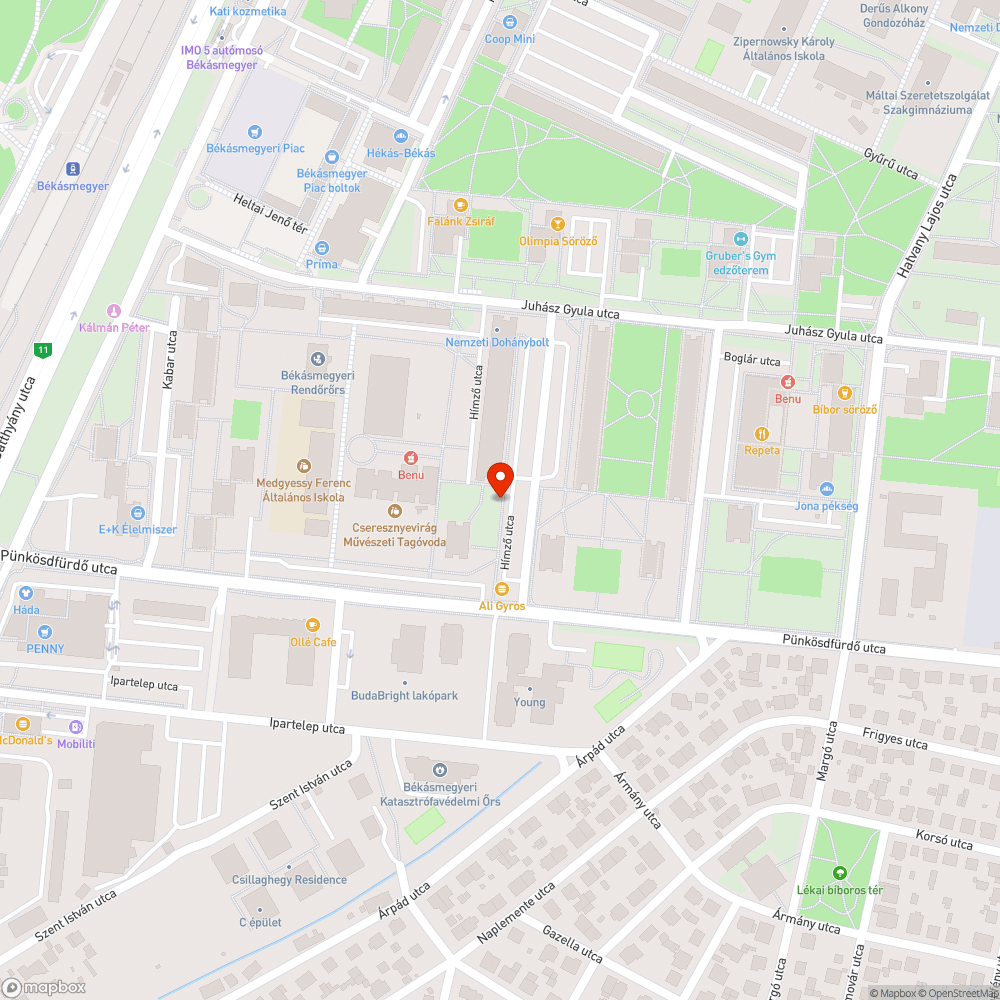 Szétesett kuka bejelentés helye