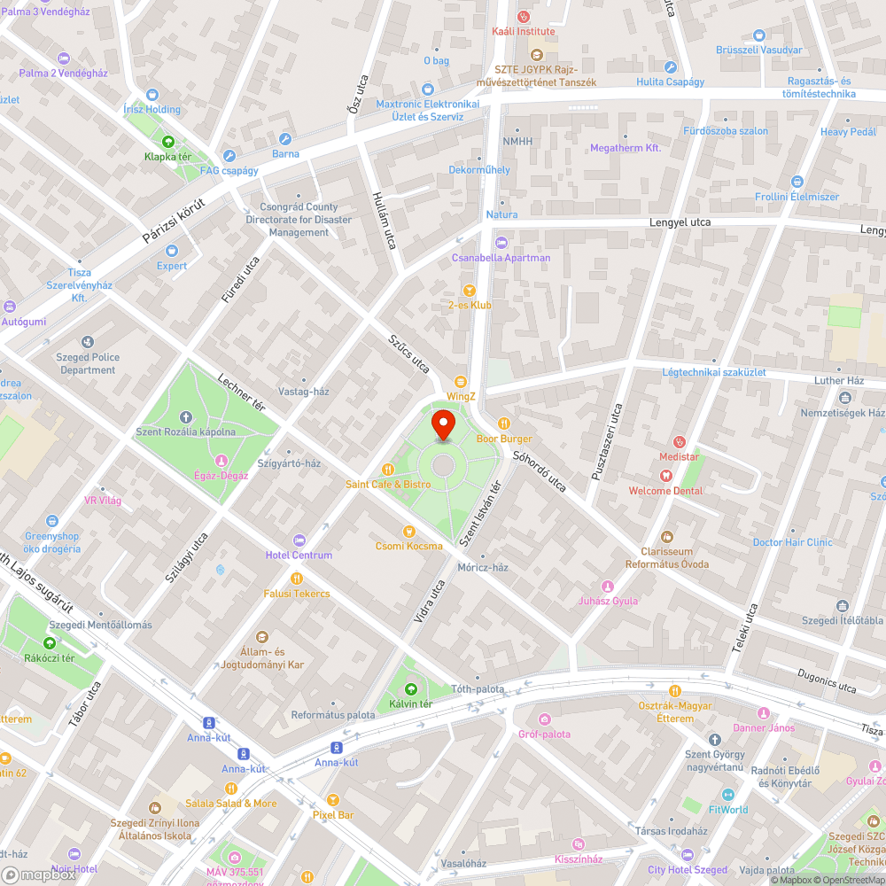 Kiégett díszkivilágítás - Öreg Hölgy bejelentés helye