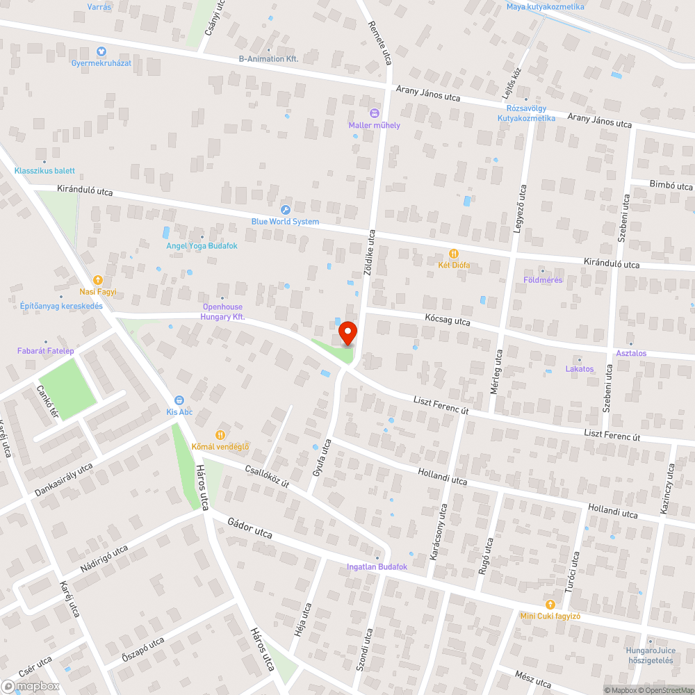 Kopott pad közterület bejelentés helye