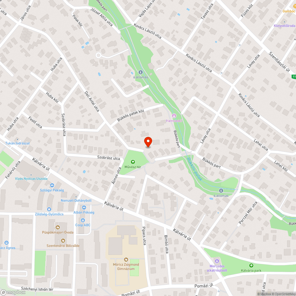 Pad és szemétkosár eltűn(tet)ése a Művész térről bejelentés helye