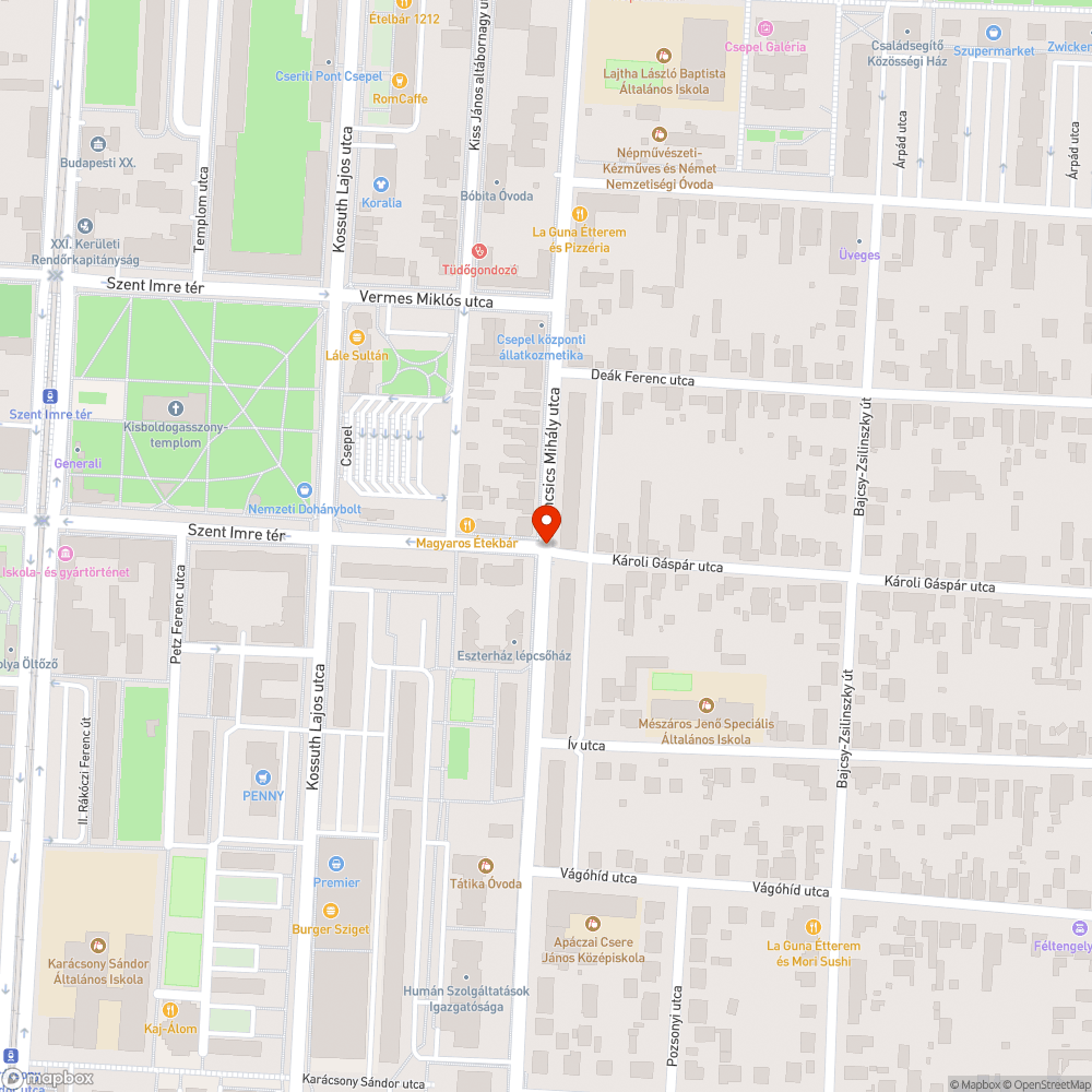 mély balesetveszélyes kátyú bejelentés helye