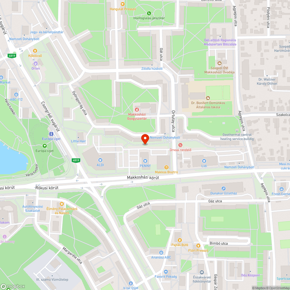 Megfakult tábla a Penny-nél bejelentés helye