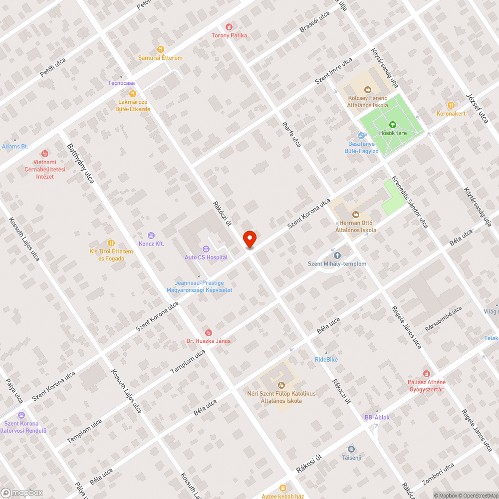 Eldugult vízelvezető bejelentés helye