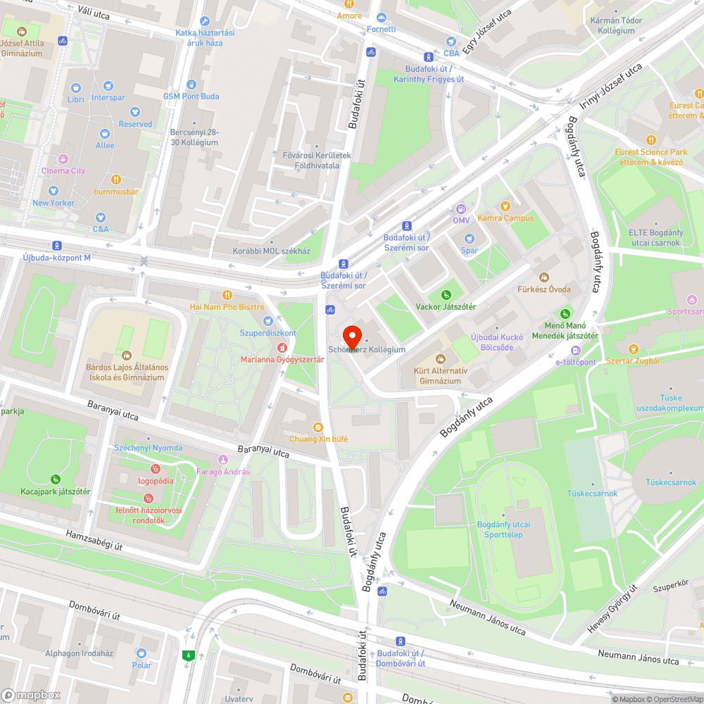 Veszélyes úthiba bejelentés helye