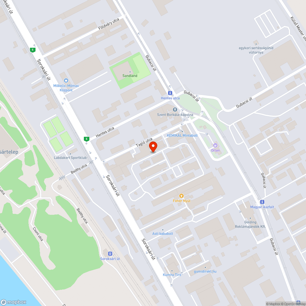 Megsüllyedt fedél bejelentés helye