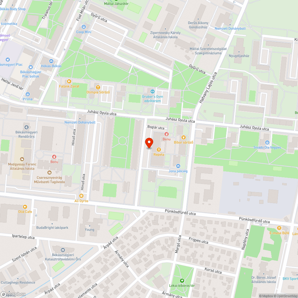 Kèt kátyú az úton bejelentés helye