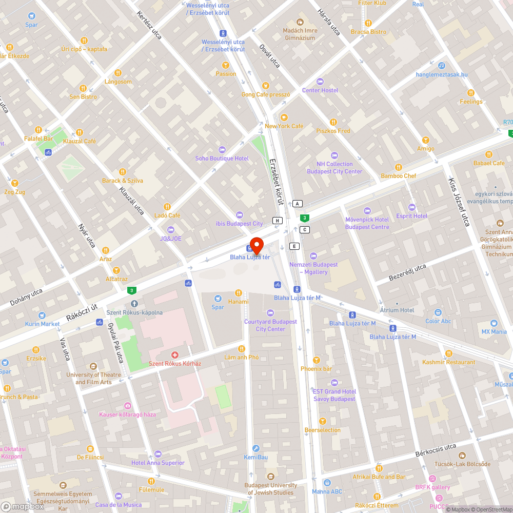 Blaha Lujza tér bejelentés helye