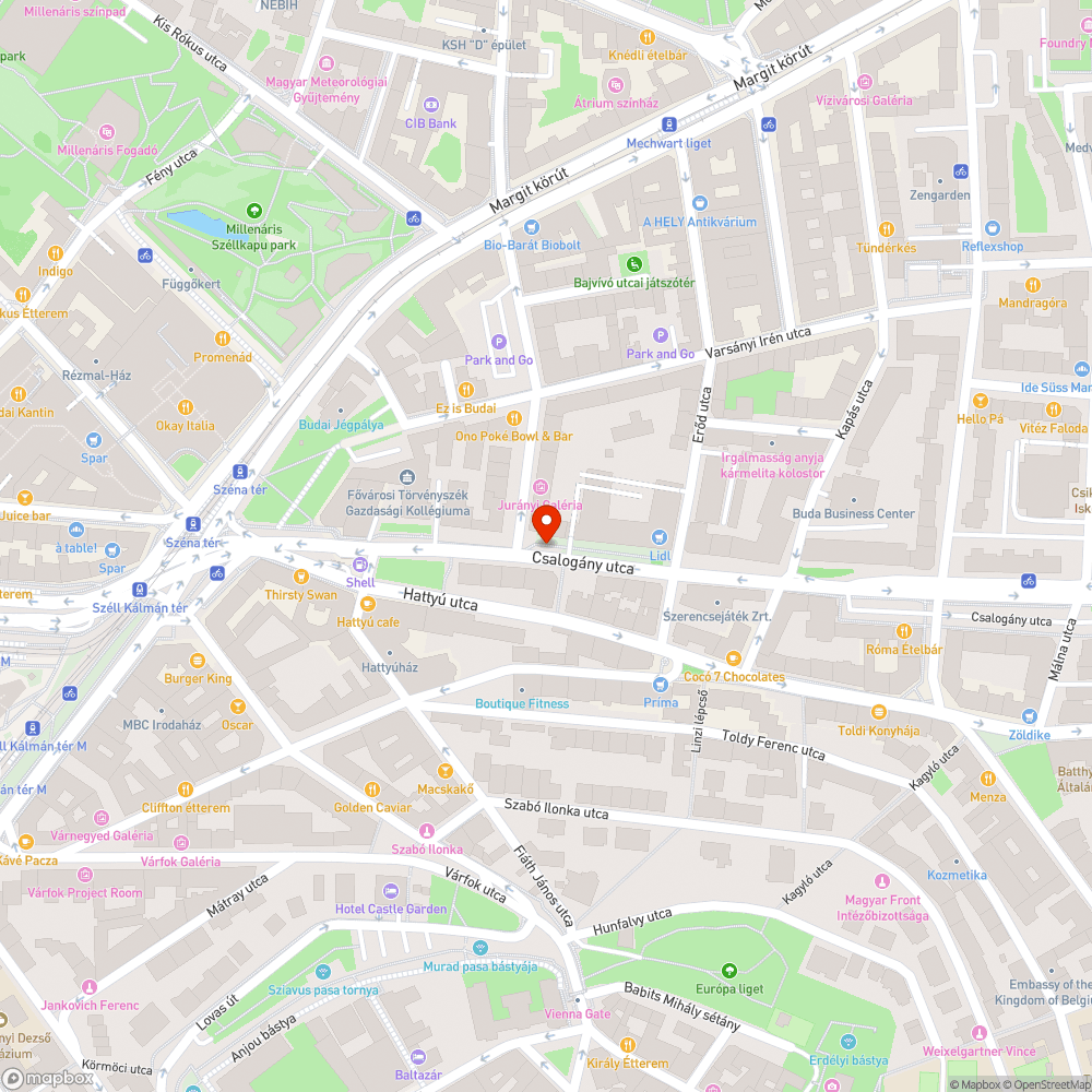 Parkoló lett a biciklisávból és járdából a Csalogány utcában bejelentés helye